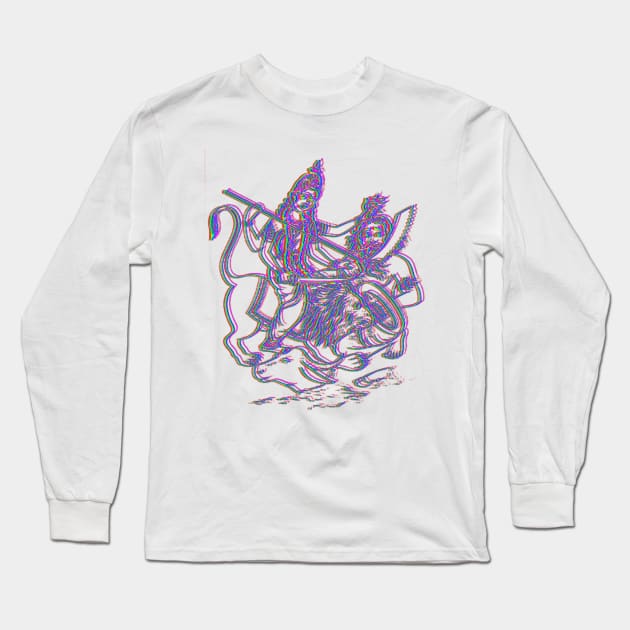 Maa Durga Long Sleeve T-Shirt by indusdreaming